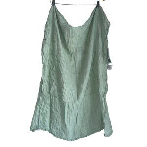 Amazing Baby 1-2-3 Cotton Muslin Swaddle Blanket Lovey Sage Green Security